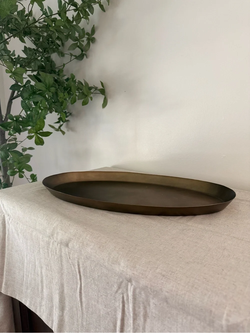 Threshold Bronze Oval Serving & Vanity Tray